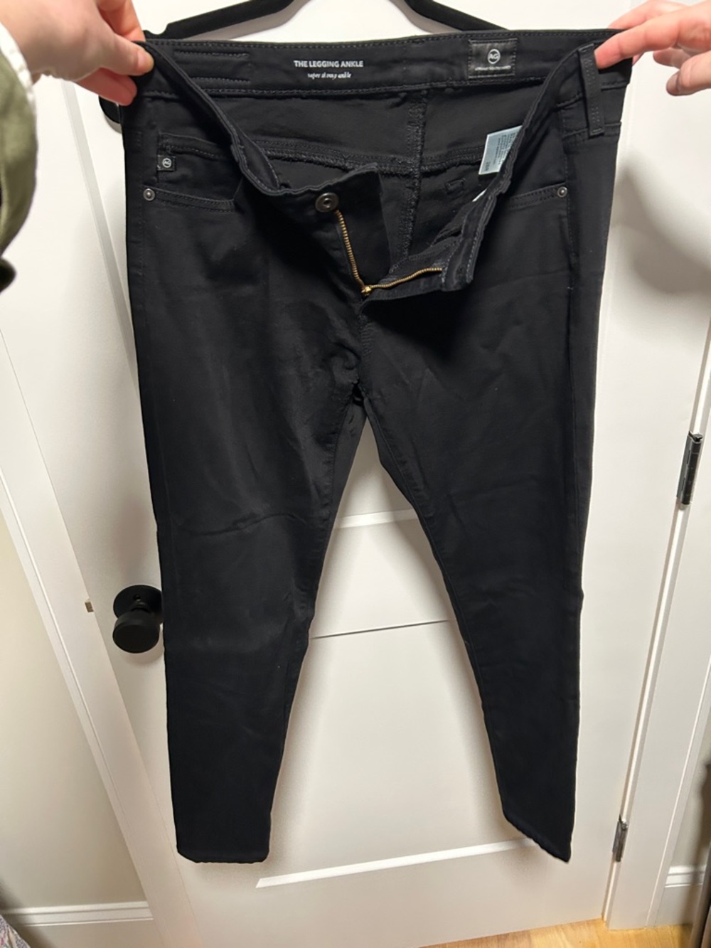 AG Super Skinny Ankle Jeans - Black
